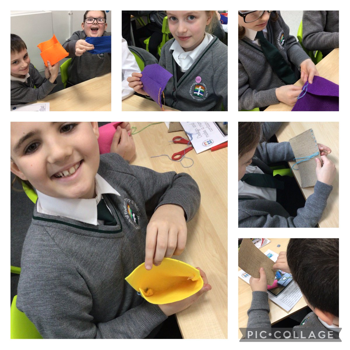 There has been lots of sewing in Y4 today. We are making money containers so today we worked on running and back stitch. Then we joined our seams to create the main shape. Next, we’ll be decorating and adding fastenings based on our designs 🧵🪡 #ParishDT #PrimaryDT #ParishPride