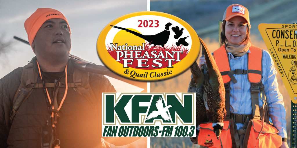 ANNOUNCING return of Thursday #FANOutdoors on <a href="/KFAN1003/">KFAN1003</a> w/ <a href="/CaptainKFAN/">Billy Hildebrand</a> tomorrow 7-9pm.  Guests: Shari Baker of <a href="/GunflintPines/">Gunflint Pines</a> &amp; <a href="/pheasants4ever/">Pheasants Forever</a> biologist Rachel Bush on impact of severe winter &amp; preview of #PheasantFest Habitat Stage &amp; Keng Yang previewing Public Lands Stage.