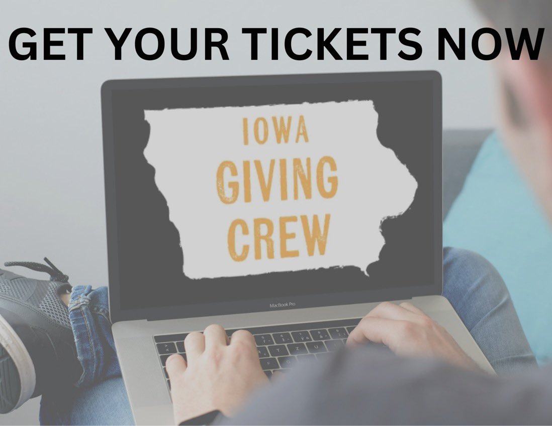 Iowa Giving Crew’s first ever #Gala-ish tickets are now available!
Tickets are limited, please follow the link below to secure them secure.qgiv.com/for/iowagiving…

Join us on Saturday, February 4th at the non-traditional gala for our non-traditional nonprofit. We hope to see you there!