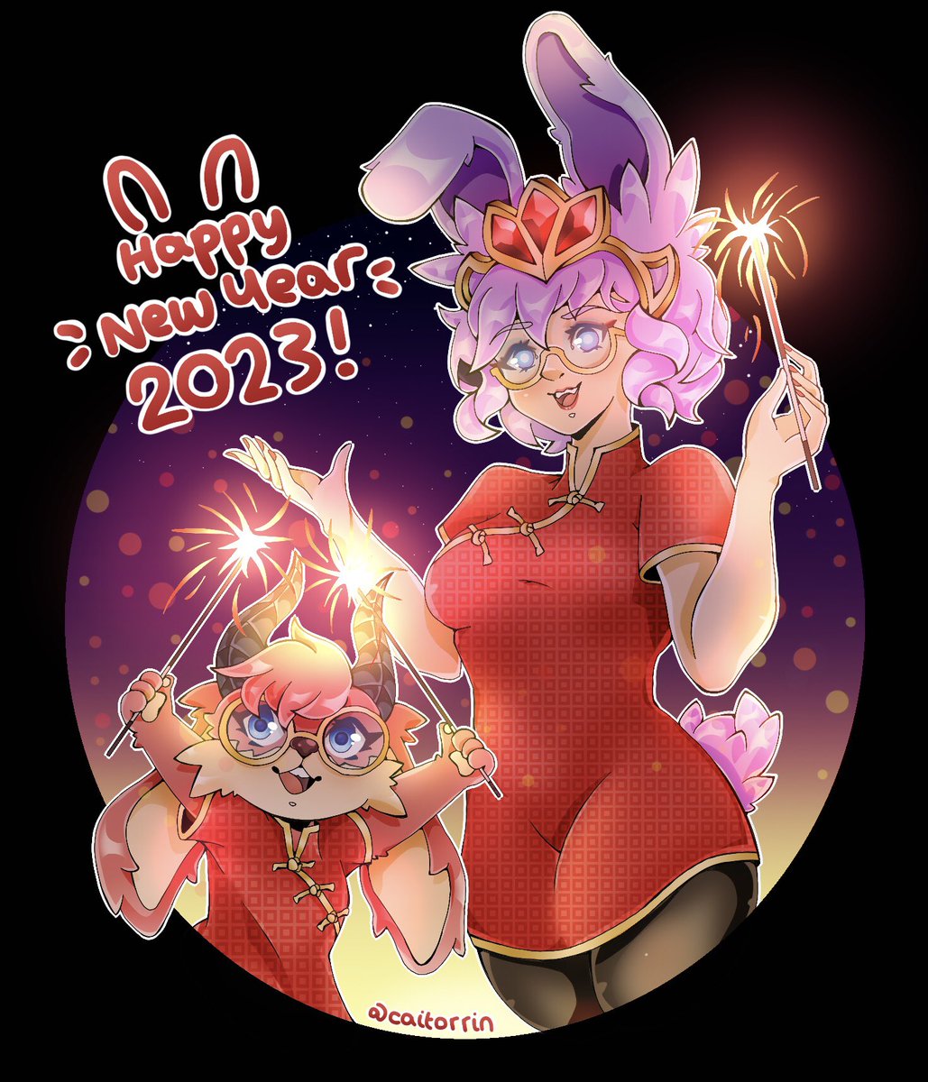 caitorrin's tweet image. happy new year of the rabbit !! 🐰🐰✨✨
#Paladins #PaladinsArt #PaladinsGame @PaladinsGame