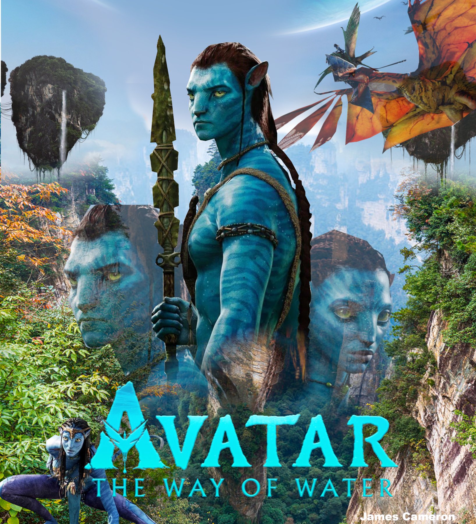 Avatar The Way of Water Movie Poster Glossy Quality Paper No Frame Photo  Art Print Size 24x36  Walmartcom