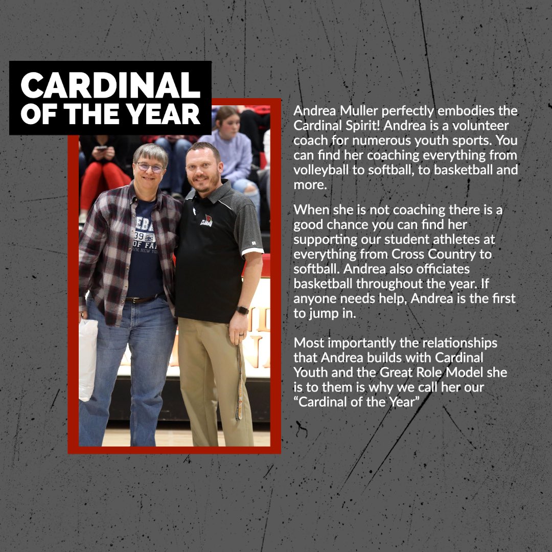 CCSDCards's tweet photo. Congratulations to Andrea Muller! #cardinalpride https://t.co/V9uiUsBYxR