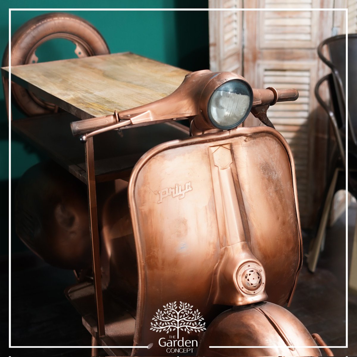 Garden_Concept_'s tweet image. Take a ride on our motor-table, available now while stocks last our fun pieces add a whole different personality to a dining or living space.

Available in three Colours - Antique silver, Copper &amp;amp; Black
thegardenconcept.com/collections/fu…

#mydsf #partsale #thegardenconcept #dubai #uae