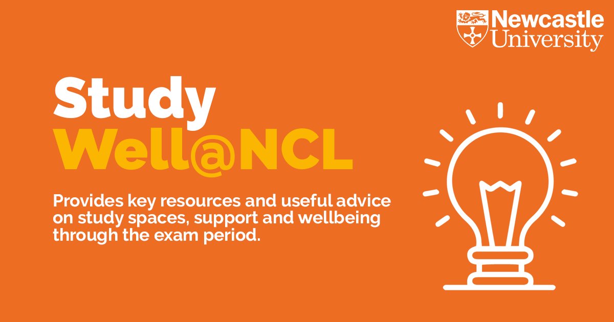 Study Well@NCL has been put together by @libraryncl, @NewcastleSU, Student Wellbeing, and our Chaplaincy Team to provide useful resources and advice to help support your wellbeing through the exam period 👉 bit.ly/3wuLu8K
