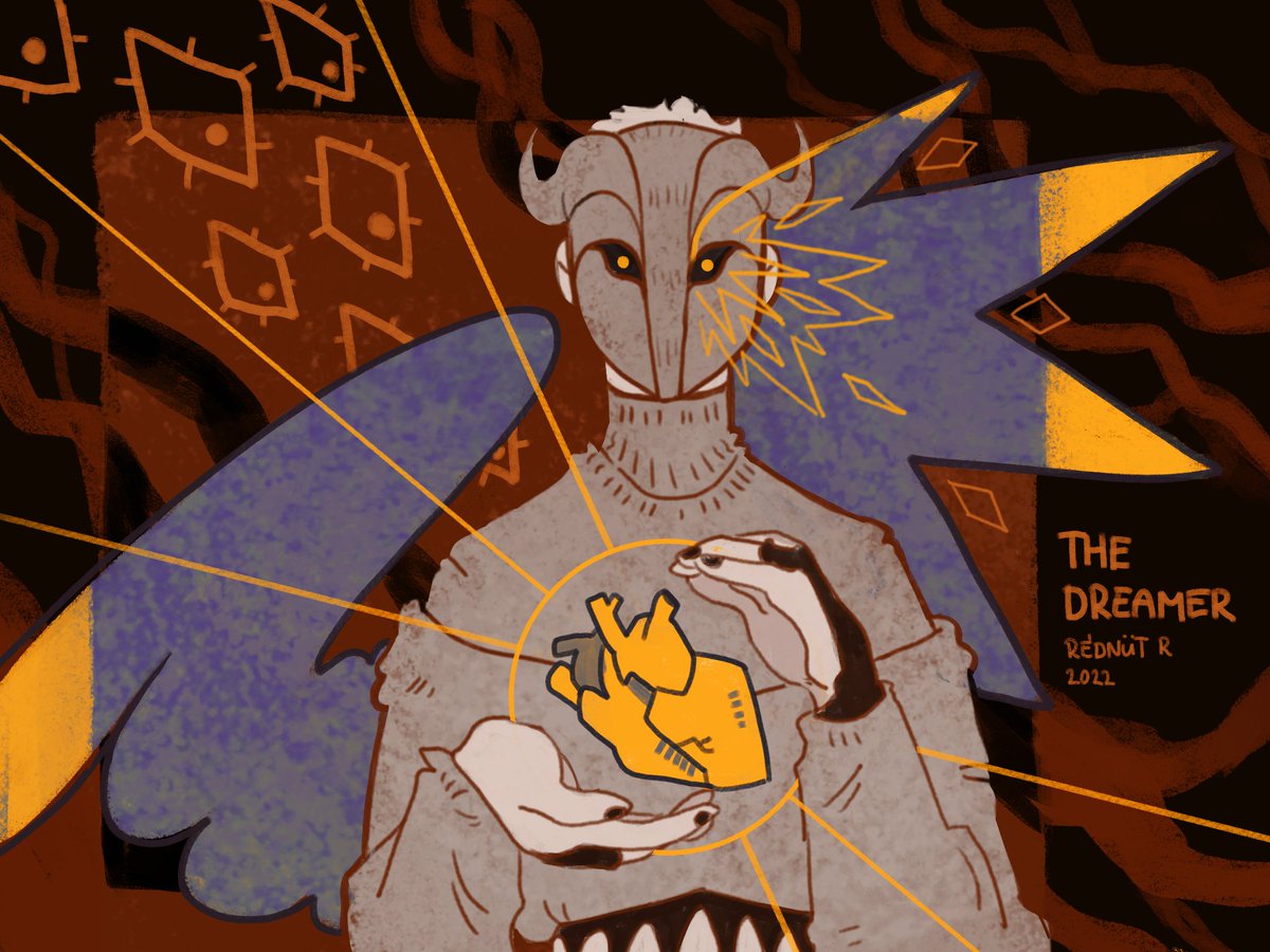 guapitoR's tweet photo. [My shitty art from 2022:] Kafka my sweet child and Abraham

#originalcharacter #fanart https://t.co/2urCHxzT6O