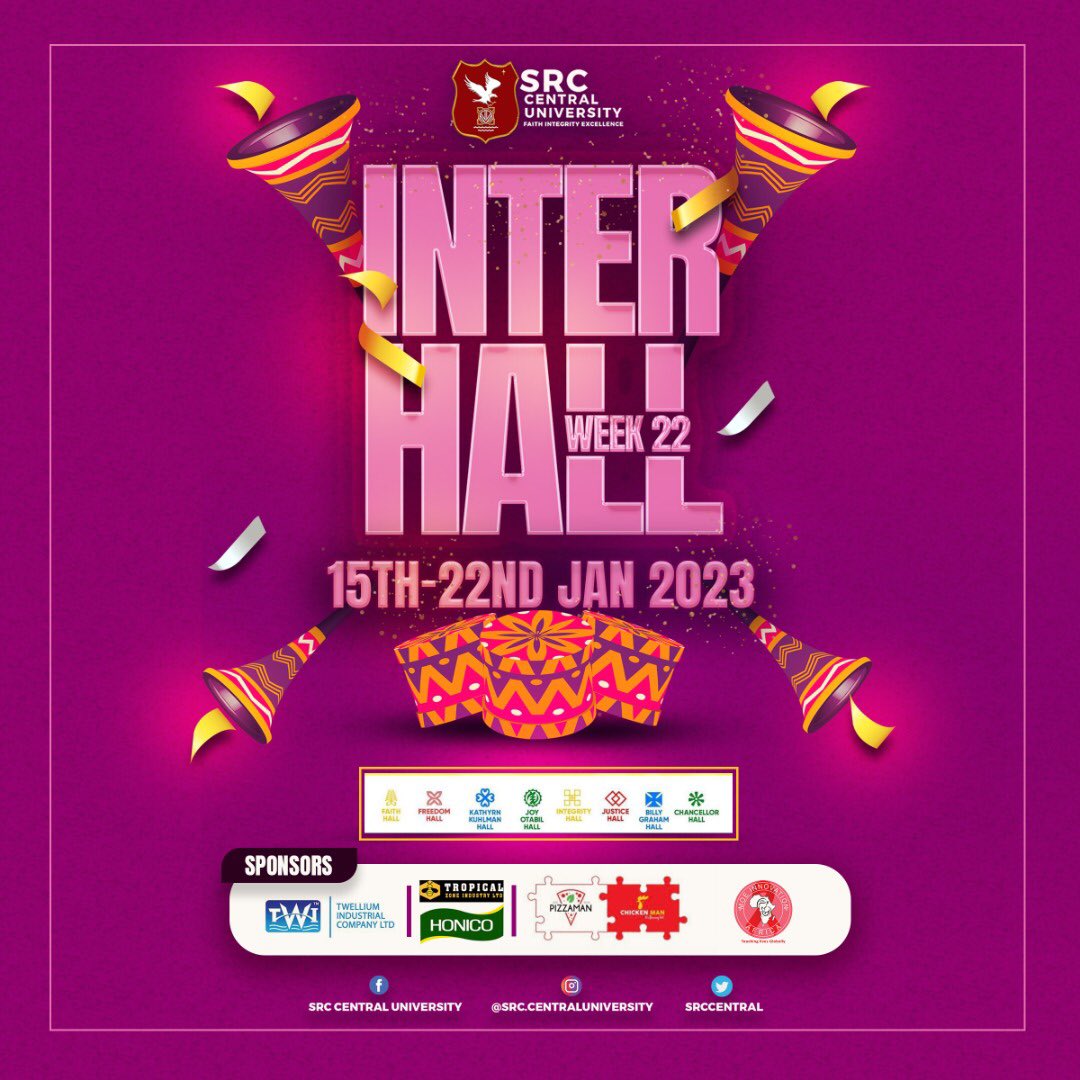 SrcCentral's tweet photo. The year has began on a right note!
#HallWeekCelebration for the academic year is on this January.
Rep your hall with style and passion this period. And let’s make this hall week an unforgettable one😉
May the best hall win the bragging rights for the year🤩
#CUSRC https://t.co/9dTejEKVSJ