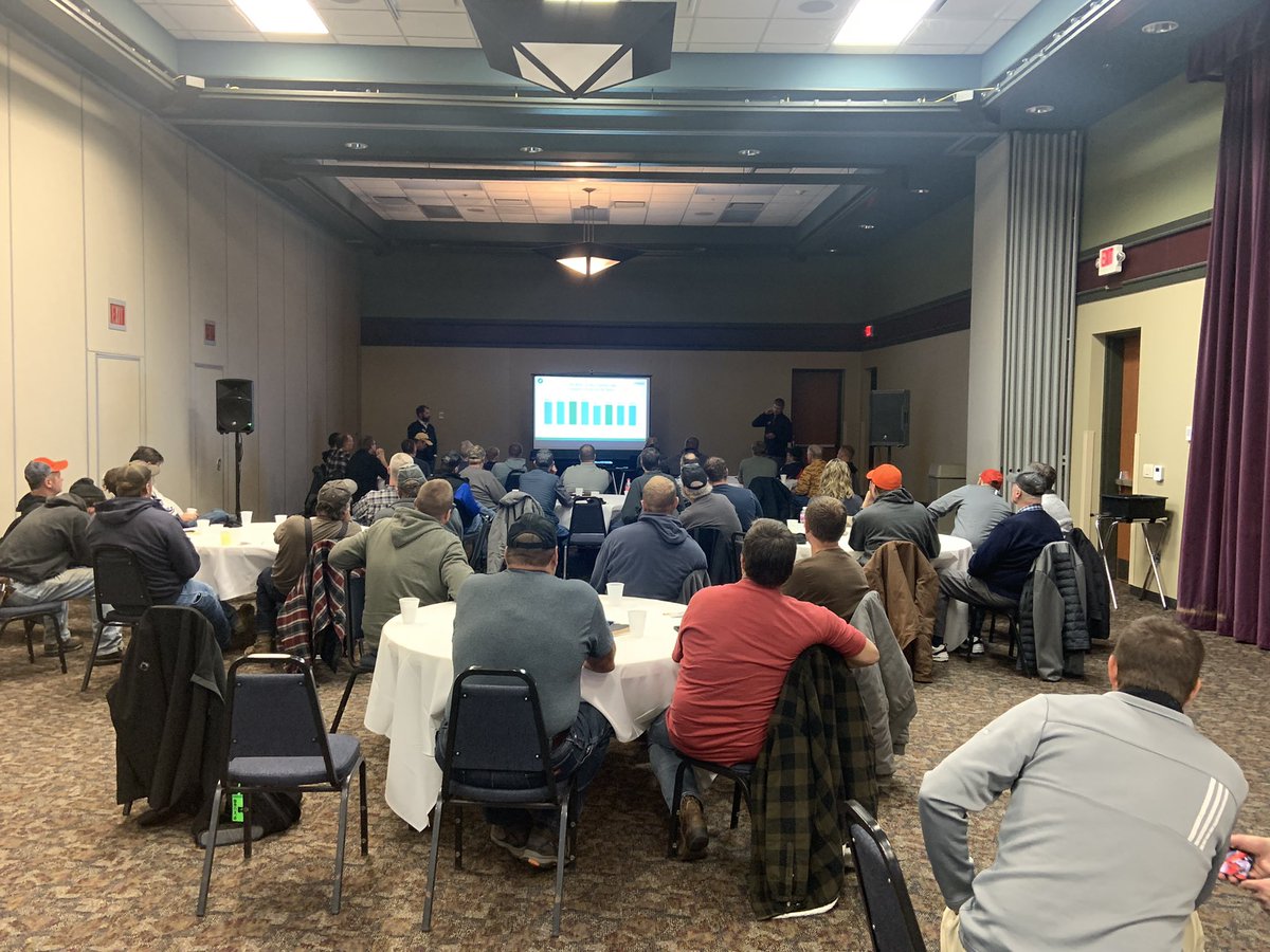 Nice turnout on a snowy winter day for our first Practical Farm Research Insight Meeting in Spencer, Iowa.
#beckspfrinsight