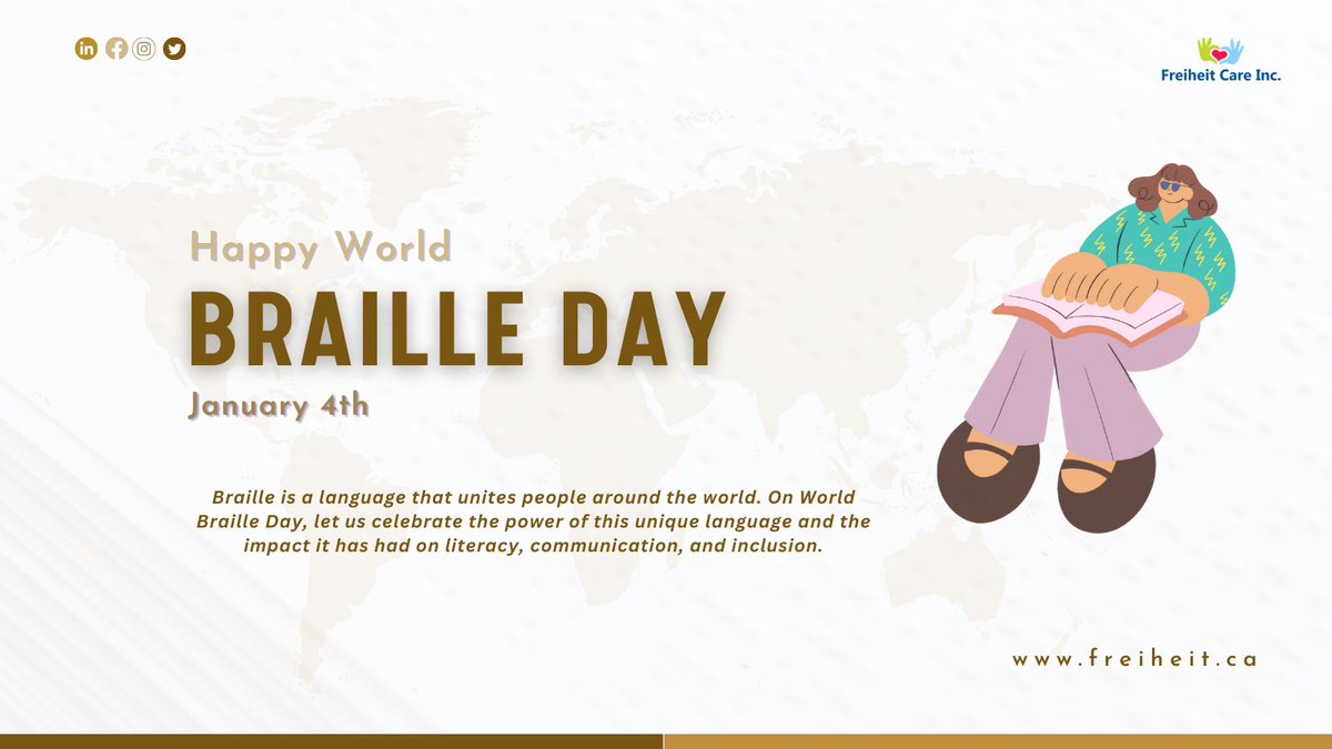 Braille is a language that opens the door to knowledge and independence for people who are blind or visually impaired. On World Braille Day, let us celebrate the power of this unique language and the impact it has had on literacy, communication, and inclusion.
.
.
#brailleday