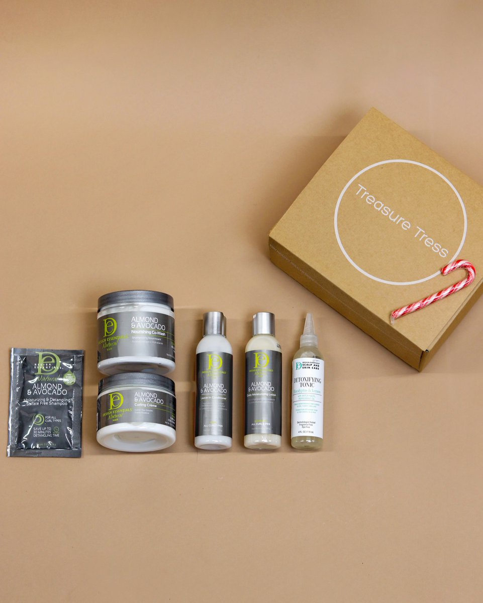 TreasureTress's tweet photo. Another takeover box from one of our faves ✨ We wanted to remind you of a brand that uses science to get results, hunny. A brand with legacy and impact, and is also black-owned. Our final box of the year is a takeover by none other than – @designessentuk 🤍 https://t.co/J5YlMomCxw