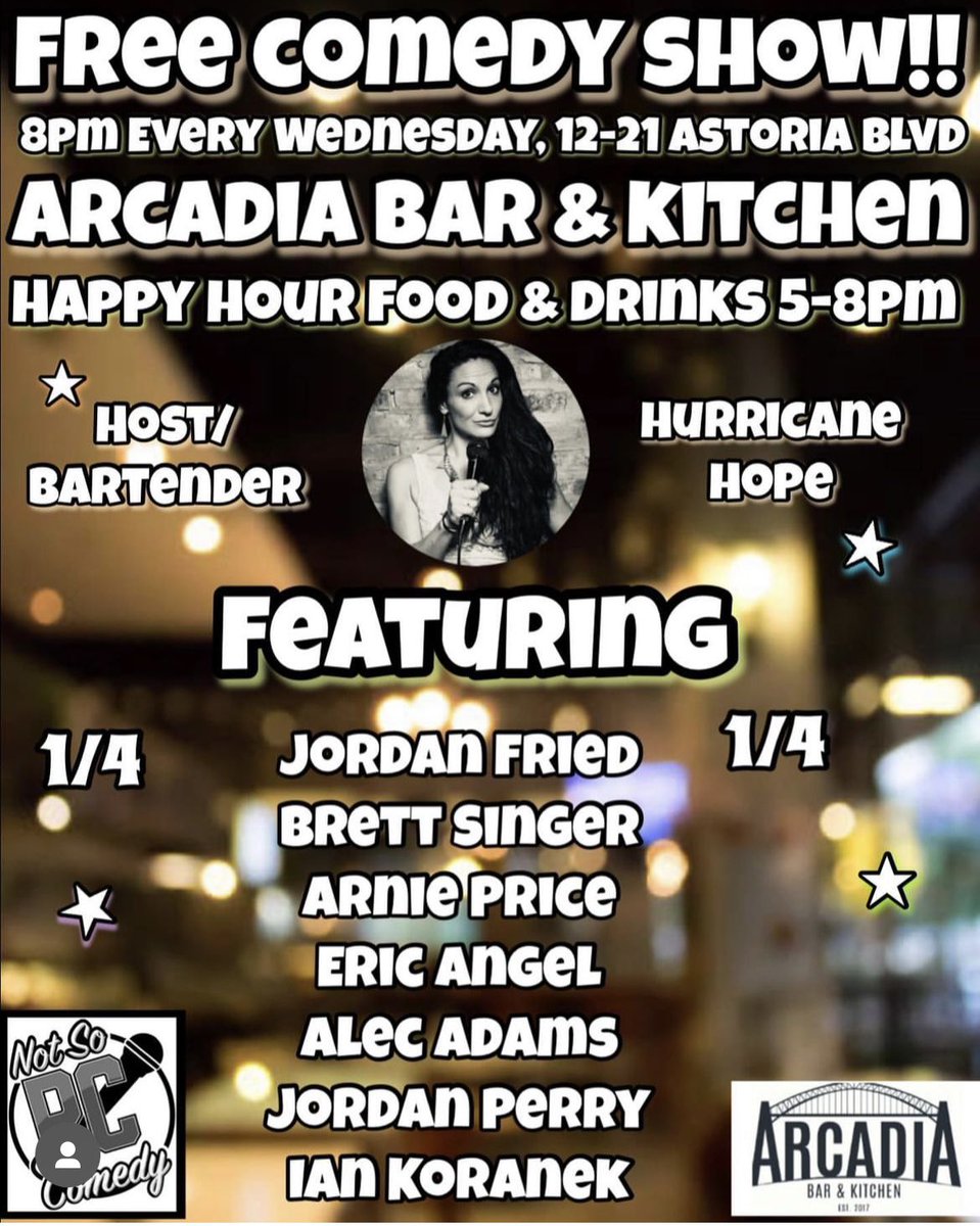 iankoranek's tweet image. I’m on Not So PC Comedy at Arcadia Bar and Kitchen tonight at 8! #thingstodo #comedy #ComedyWednesday #freecomedy #comedyshow #comedyshows