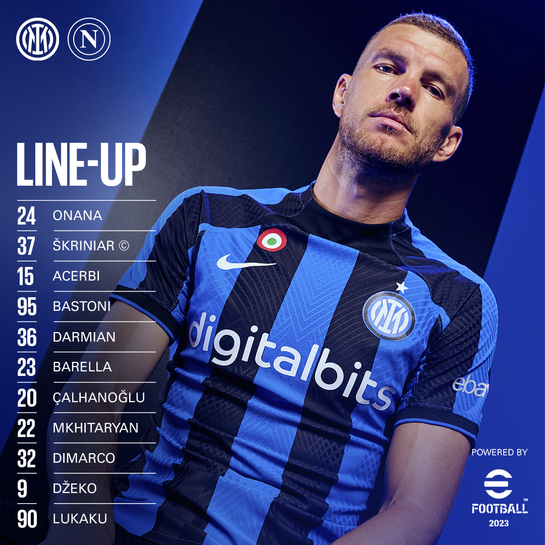 Inter Milan vs Napoli line-up