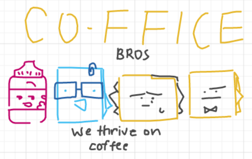 Artuluu's tweet photo. I don't drink coffee, co-ffice sounds stupid but it fits.
#objectshowcommunity 
#objectshow https://t.co/e4esnMYJ2U