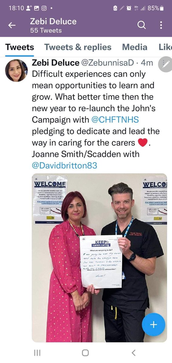 Thank you for sharing this , myself and the wonderful  <a href="/Davidbritton83/">David Britton</a> pledging our dedication to the re launch of johns campaign with <a href="/CHFTNHS/">Calderdale and Huddersfield NHS Foundation Trust</a> ! Please let’s spread the word ! Change for the better x
