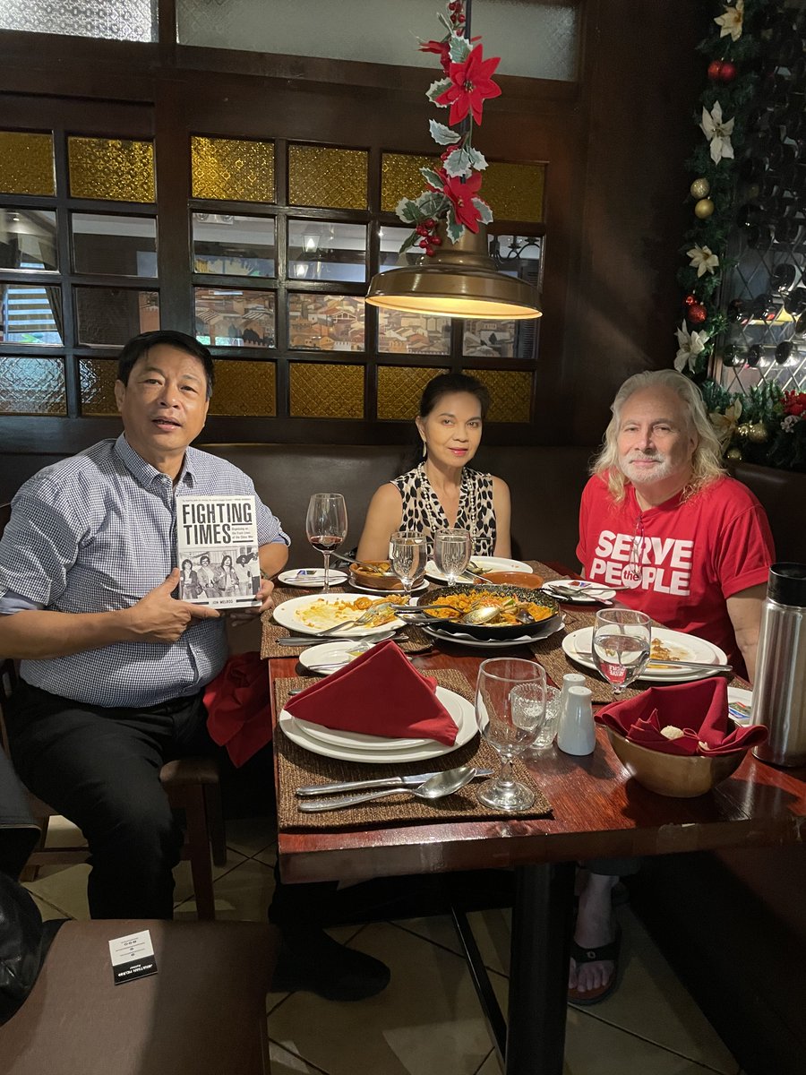 JonathanMelrod's tweet photo. Met with Elmer Labog, Chairperson of KMU (May First Movement), largest trade union in the Philippines. We met in preparation for the instore launch of the Filipino version of Fighting Times. Since 2016, 56 union organizers have been brutally murdered.
 @labogelmer #ElmerLabog https://t.co/AkdlHXFNPS