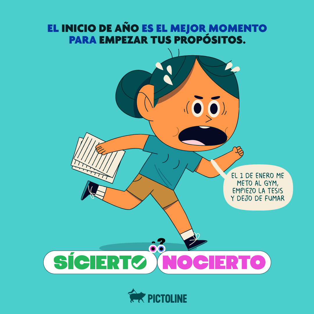 pictoline's tweet photo. "Lo mejor es empezar tus propósitos desde el 1 de enero"... ¿Sícierto o nocierto? 🤔

Un miniquiz para esta vez sí lograr tus objetivos de inicio de año 💪✨ https://t.co/XnS0RczkKu