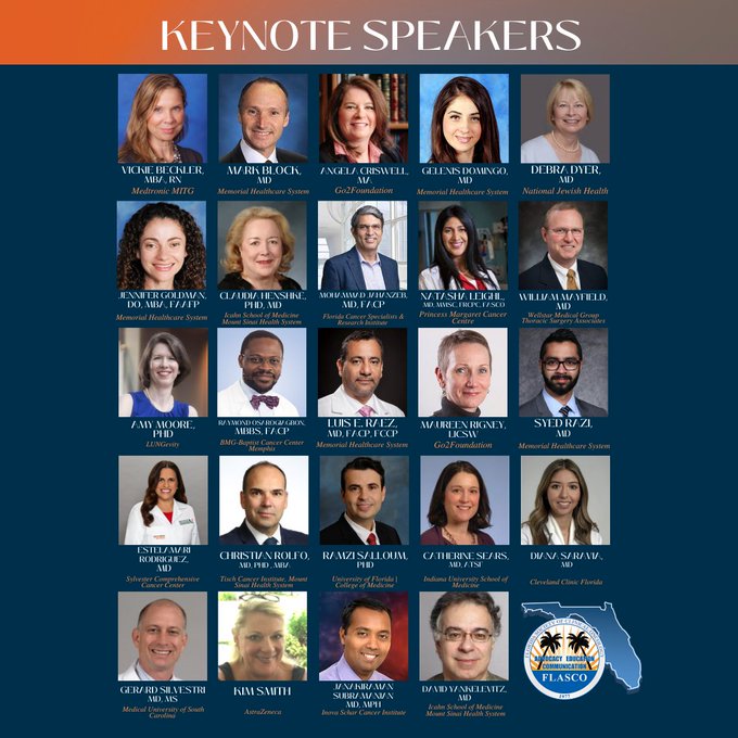 Luis E Raez (@luiseraez1) on Twitter photo Join us for the 2023 @flasco Early Lung Cancer Summit, with a special focus on the Challenges of Early Detection: CT Screening, Blood Biomarkers, and more.
<a href="/ChristianRolfo/">Christian Rolfo</a> <a href="/Latinamd/">Dr. Estela Rodriguez</a> <a href="/acmoorephd/">Dr. Amy C. Moore</a>
<a href="/OncDocMJ/">Mohammad Jahanzeb</a>
#lungcancerscreening #lungcancer #liquidbiopsy #lcsm Join us for the 2023 @flasco Early Lung Cancer Summit, with a special focus on the Challenges of Early Detection: CT Screening, Blood Biomarkers, and more.
<a href="/ChristianRolfo/">Christian Rolfo</a> <a href="/Latinamd/">Dr. Estela Rodriguez</a> <a href="/acmoorephd/">Dr. Amy C. Moore</a>
<a href="/OncDocMJ/">Mohammad Jahanzeb</a>
#lungcancerscreening #lungcancer #liquidbiopsy #lcsm
