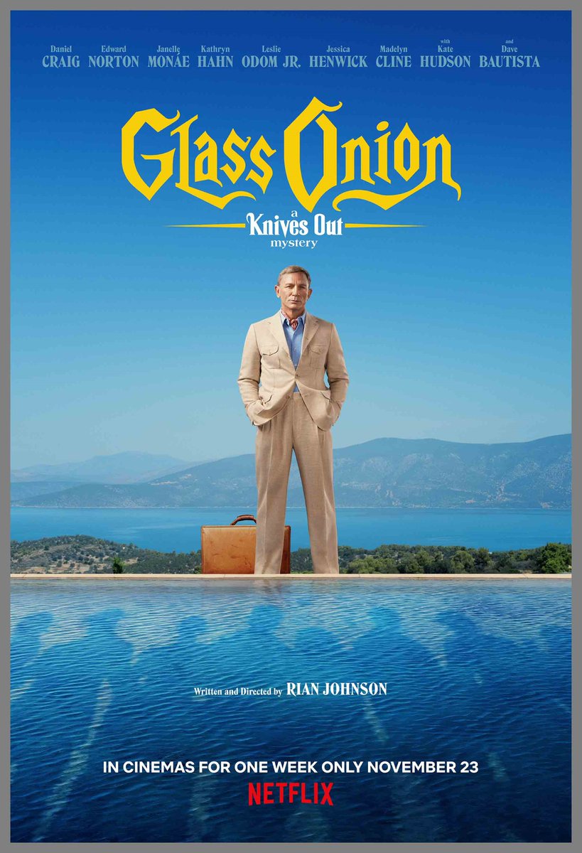 StinkyPodcast's tweet photo. Was Glass Onion Any Good?! Find out our thoughts on Wednesday! 

Spotify ▶ https://t.co/hbpap98azH
Apple ▶ https://t.co/8YSWGr2Pi6
YouTube ▶ https://t.co/C4EjGYqf6n https://t.co/HsClXKNe6J