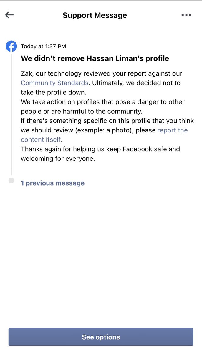 ZakAyer's tweet photo. @fbsecurity @facebook So you guys don’t care about reported bot/fake accounts that steal personal information when they are reported? I would think you would take your users security and safety more seriously. https://t.co/N69D08hVEk