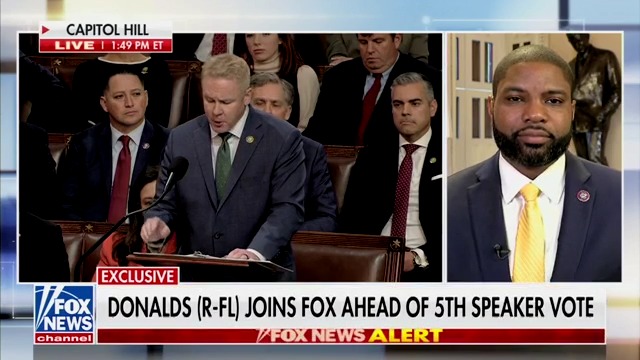 Byron Donalds is on Fox right now, which is very on brand