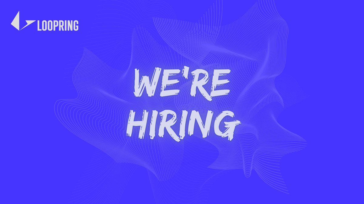 loopringorg's tweet photo. Get into the Loop💙

If you've got a passion for #crypto twitter, writing threads, blogs + more, we might have a position for you

Check out our recent job openings for more info👇
➡️https://t.co/mcpxgVPSVt https://t.co/VfOZDHGwdF