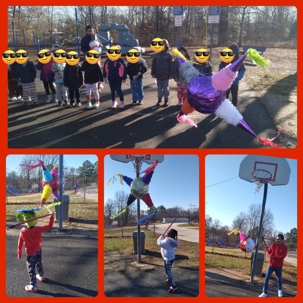 In Mexico piñatas are made &amp; broken to celebrate Las Posadas. Mr. Honorato shared this tradition w/ <a href="/MHES_Eagles/">Marumsco Hills ES</a> Ss prior to Winter break. A collaborative, fun, language, &amp; culturally rich learning experience! Thanks, Mr. Honorato for supporting global education! #UnitingOurWorld
