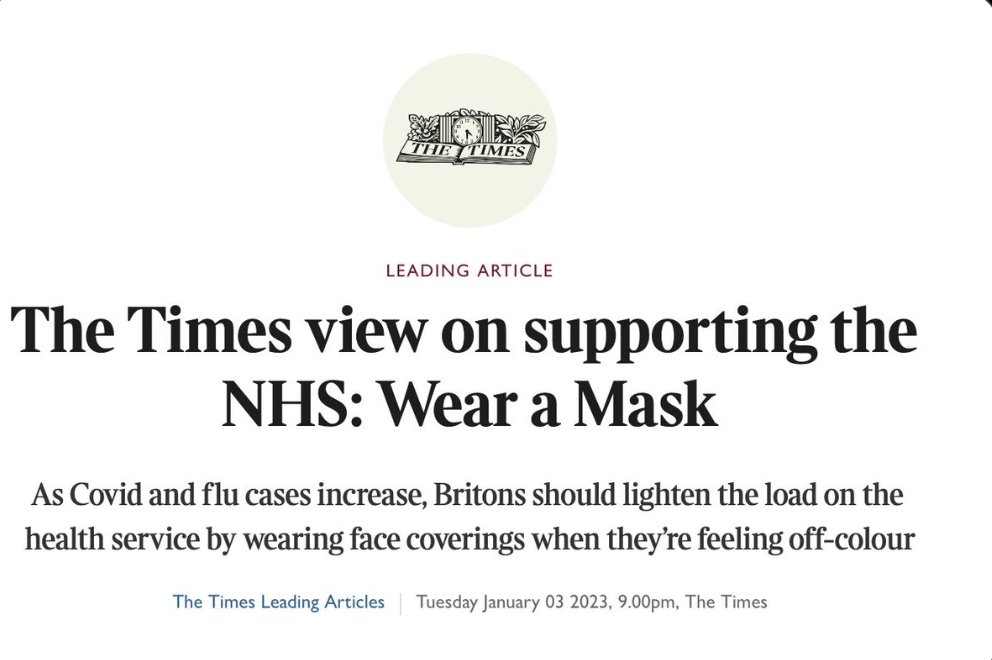 colesinmasca's tweet photo. La prensa inglesa ya esta hablando otra vez de la necesidad de poner mascarillas... https://t.co/GIyR05ha5G