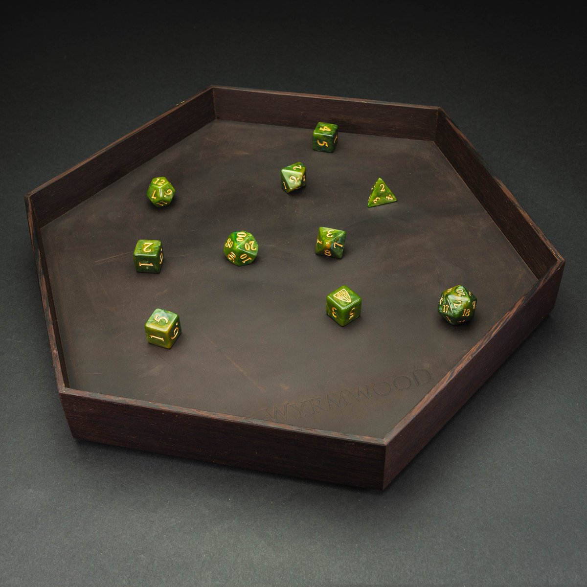 🚨 Big Giveaway 🚨

🥳Ready to party? We're giving away a Wyrmwood Wenge party tray! 😲  
It's hexagonal shape can house up to 14 tabletop Hexy Tiles when you're not gaming.

(Rules posted below 👇) #WyrmwoodWednesday #giveaway