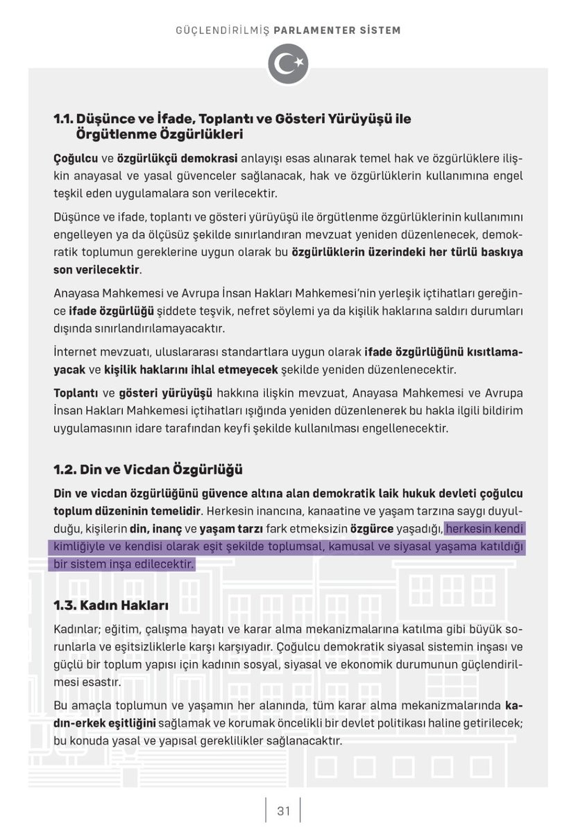 DEVA Türk kimliğini kaldıracağız, devrim yasaları tarih oldu, tarikatları açacağız, ana dilde eğitim dediği için eleştiriliyor. Oysa 6’lı masa bunları yapacağını zaten açıkladı.Akşener Kürt açılımı diyor.Kılıçdaroğlu özerklik. 1921 anayasası demek devleti tekrar kuruyoruz demek