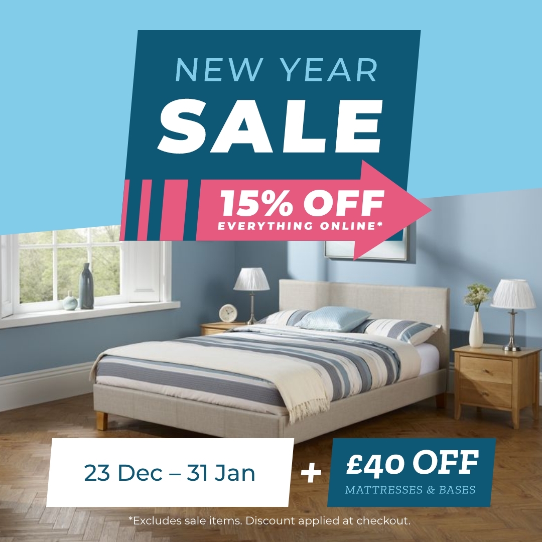 bedguru's tweet photo. 💸Save bed frames, mattresses, bedding and more!💸

You don't have to wait for a good deal, get 15% off everything* online and save £40 when you buy a mattress and base from Bed Guru.

Shop now - https://t.co/2y0Owf4xFR

*Excludes sale items.

#Bedroom #Bed #InteriorDesign https://t.co/A3aAAg1TZz