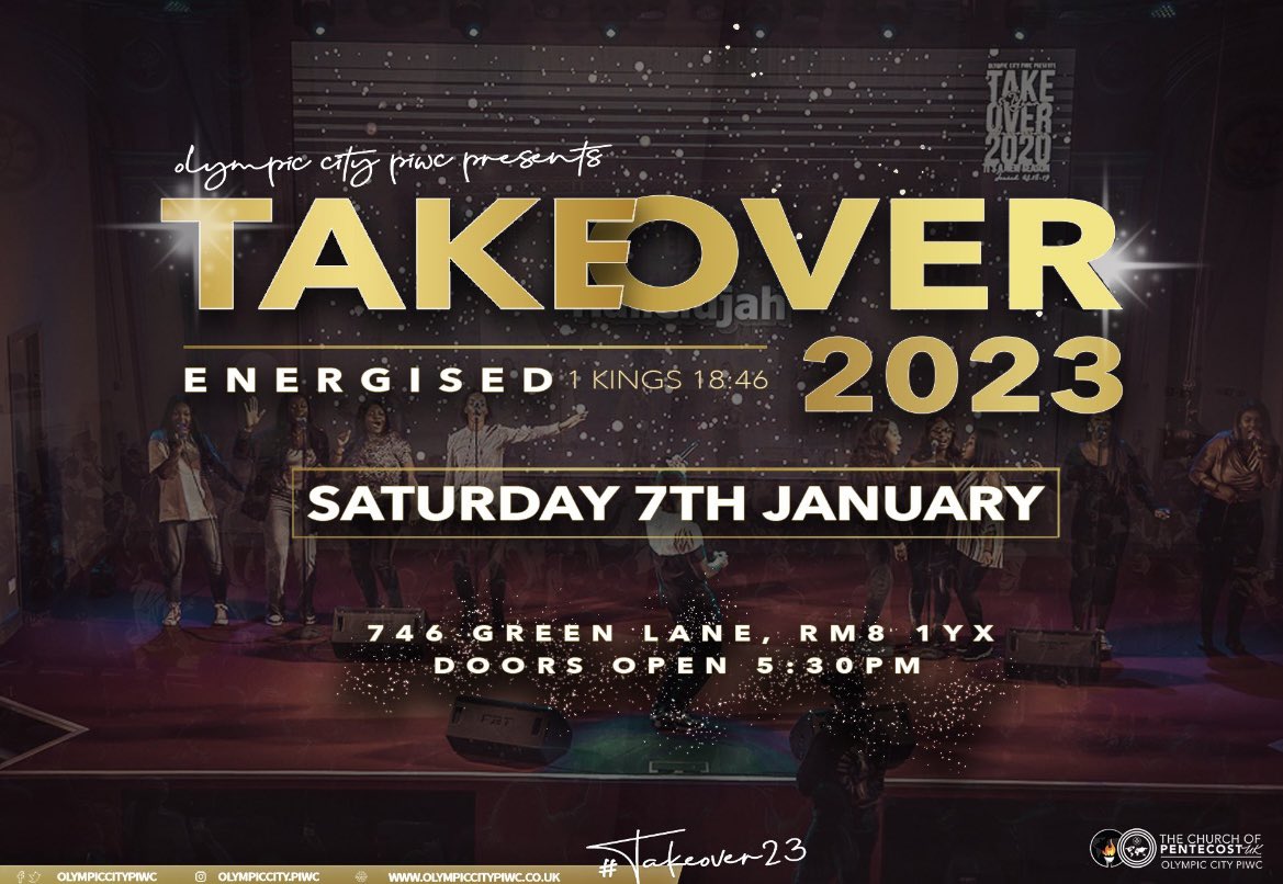 The countdown for Takeover begins!  Don’t forget to get your ticket if you haven’t already! We look forward to seeing you this Saturday! 🥳🙏🏾

eventbrite.com/e/475529871647