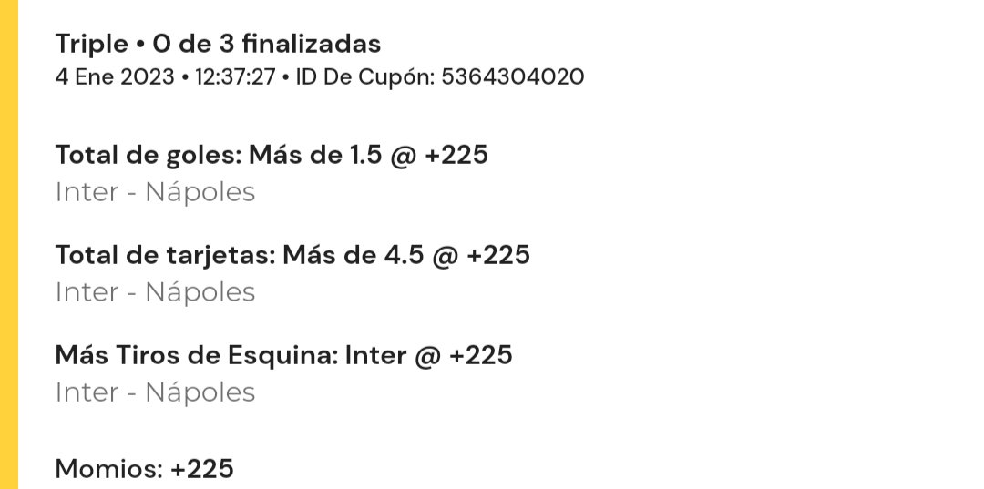 NxuSBets's tweet photo. Así voy en mis jugadas personales, de las que no tuvieron cupo en el VIP. https://t.co/BNvHFBVwvk