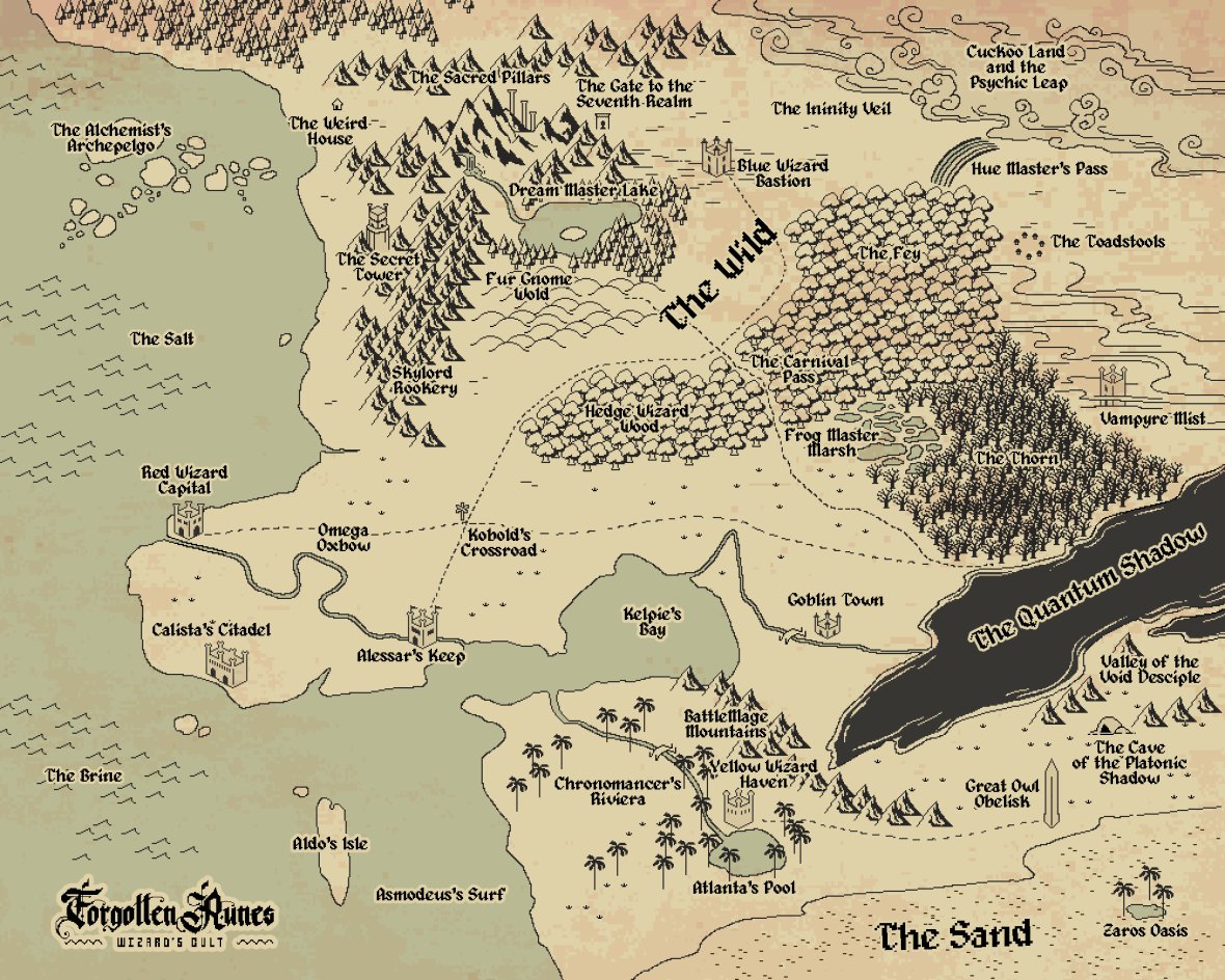 The ronin, Xero, was the first one to discover a portal to the Æther. Since then, many more portals have been opened. They lead to many different worlds- including some you might already be familiar with!