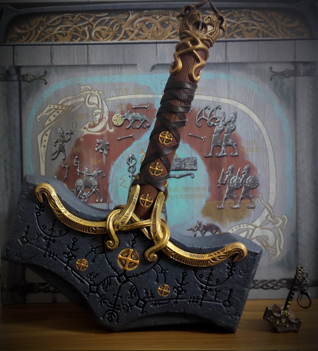 Thundertoise's tweet photo. Mjolnir and Mjolnir Jr. Yay 😁 https://t.co/KAbEWmF2MK