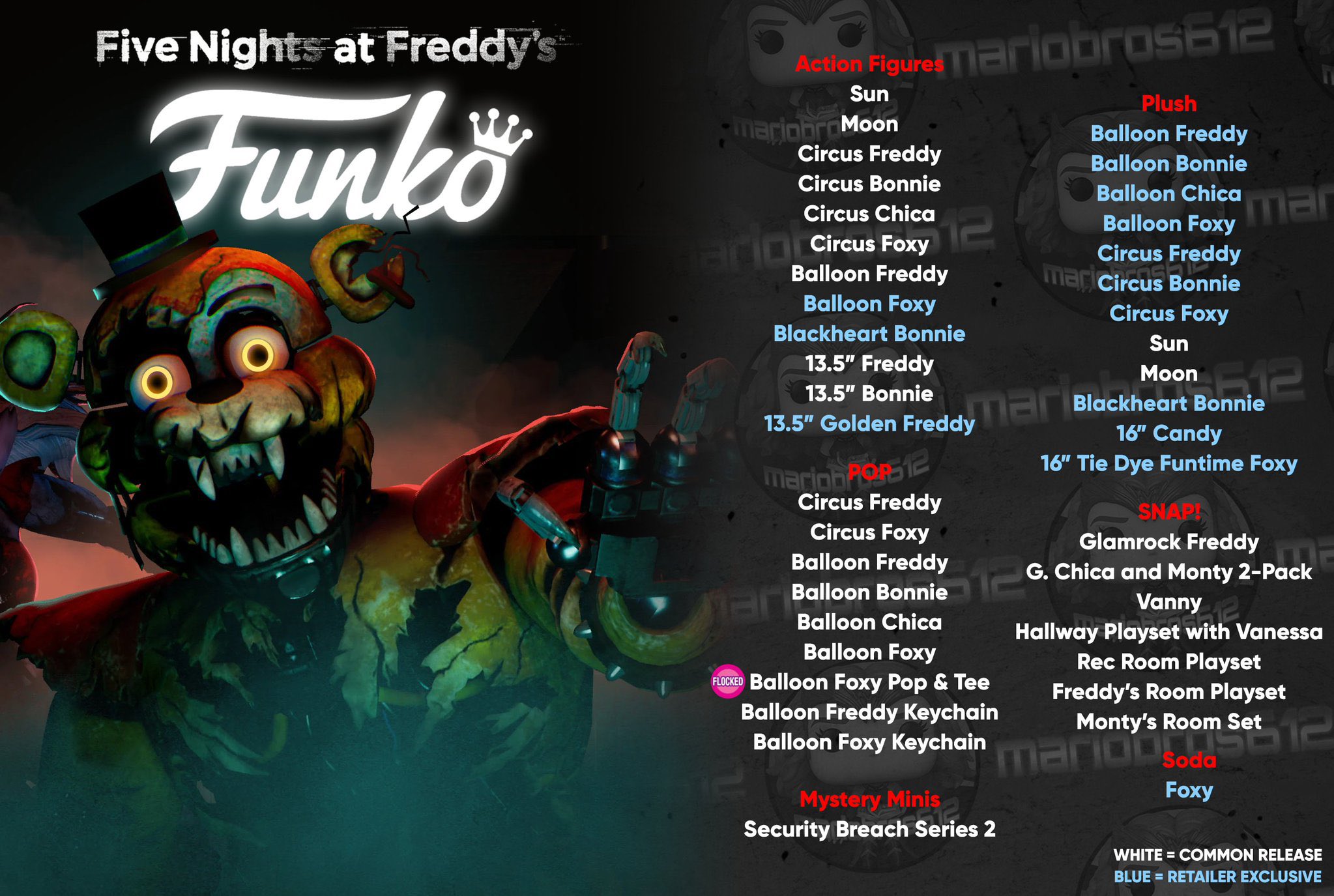 Funko Plush Five Nights at Freddy's TieDye Chica 7-in Plush