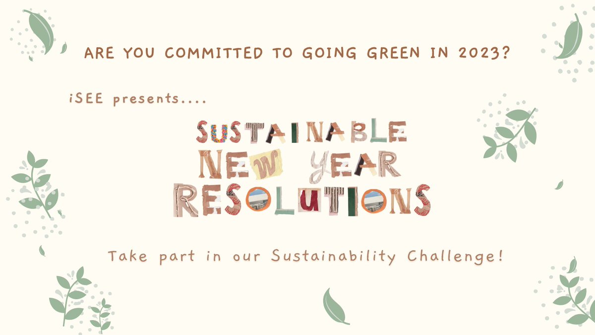 Are you committed to going green in 2023? ♻️ 🌎

Tag <a href="/sustainILLINOIS/">iSEE at U of I</a> in a picture of you participating in this sustainable #NewYearResolution challenge for a chance to be featured on the #iSEE Insta story!
📸 instagram.com/sustainillinoi…

Check out our suggestions in this thread! ⬇️
