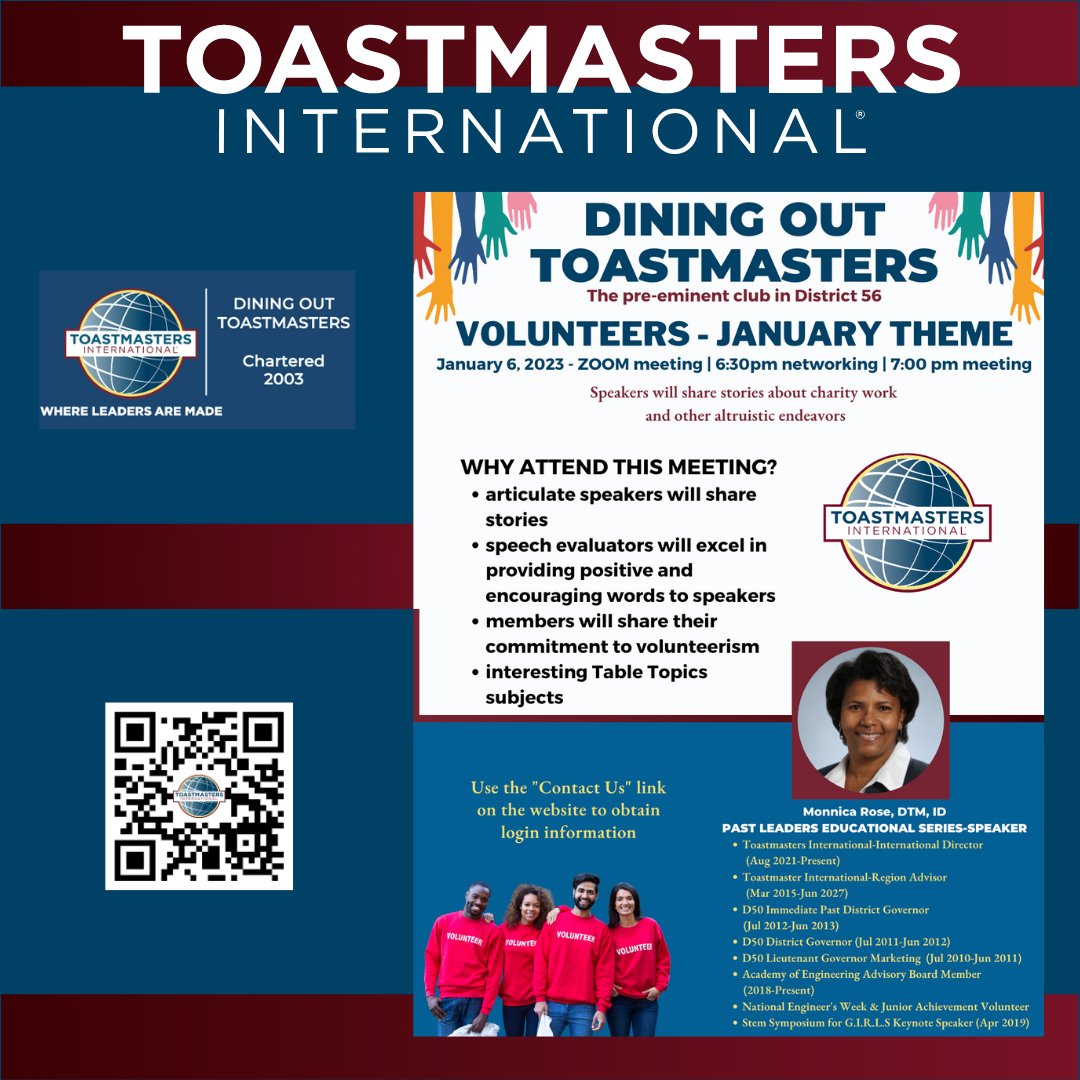 Our meetings are awesome, why?  Because we are the pre-eminent club in D56 with awesome members.  You can't know this unless you attend our meeting.  See meeting details in the posting below.