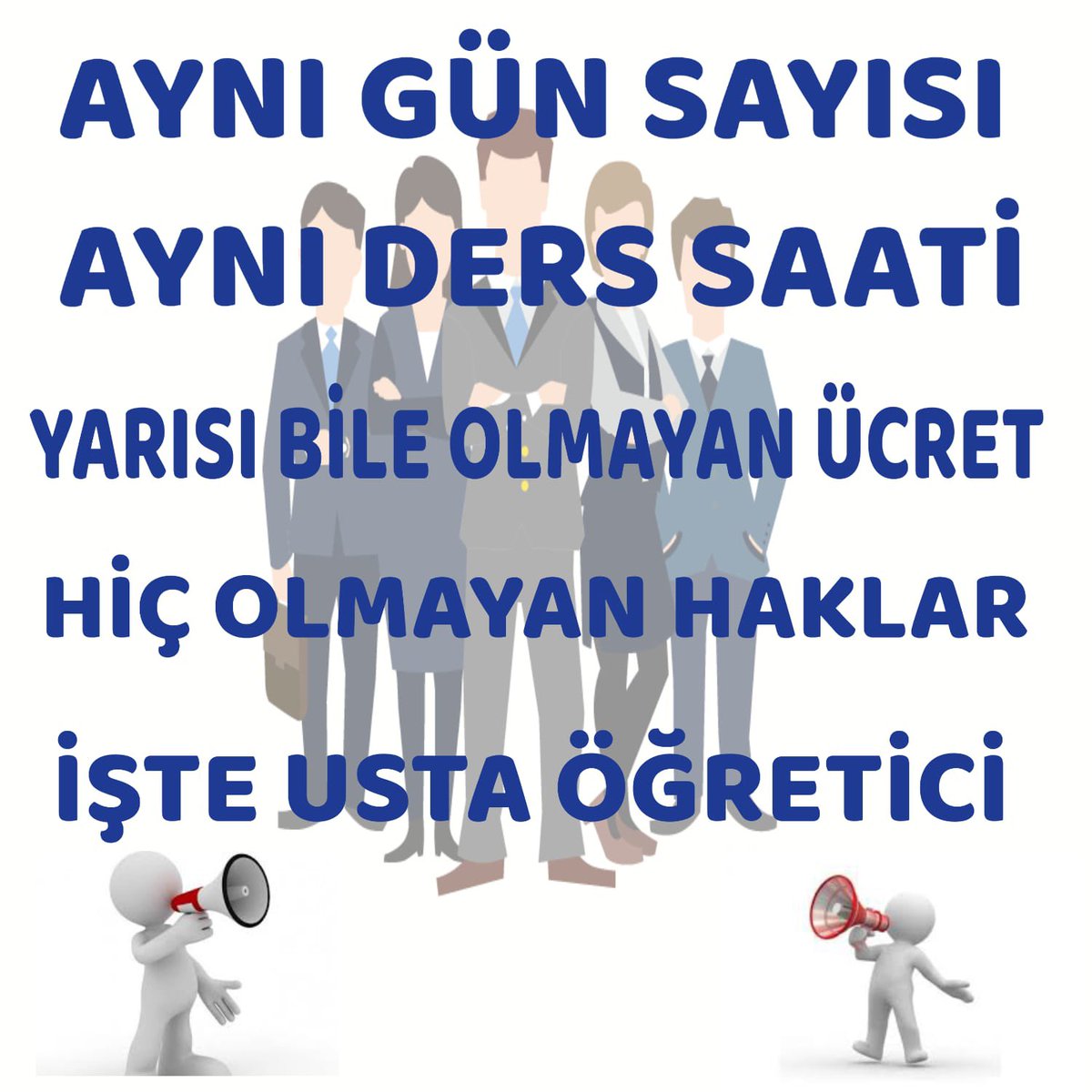 Kapalı kapılar ardında usta öğreticiler var. mevzuatın değişmesini,statünün değişmesini bekliyor 
#UstaÖğreticiHakkınıİstiyor
<a href="/RTErdogan/">Recep Tayyip Erdoğan</a>  <a href="/meral_aksener/">Meral Akşener</a> <a href="/vedatbilgn/">Vedat Bilgin</a> <a href="/csgbakanligi/">T.C. Çalışma ve Sosyal Güvenlik Bakanlığı</a> <a href="/tcmeb/">Millî Eğitim Bakanlığı</a> 
<a href="/_aliyalcin_/">Ali YALÇIN</a>
<a href="/dbdevletbahceli/">Devlet Bahçeli</a>