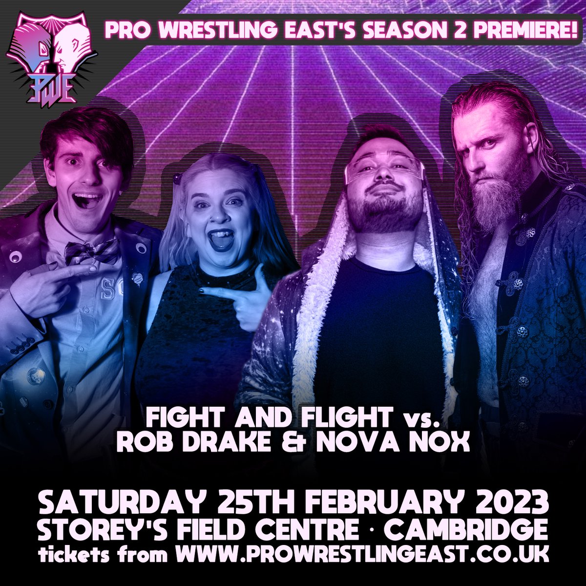 ProWrestleEAST's tweet photo. Wanna know what true friendship is? It's Bayley travelling to Japan to be with Mercedes Moné as she makes her big NJPW début. It's also what @_BeauBelles and @WrestleTechKid exude every time we see them. They face the débuting tandem of @RobDrakePro and @thenovanox. (1/2) https://t.co/BiaM6qrhon