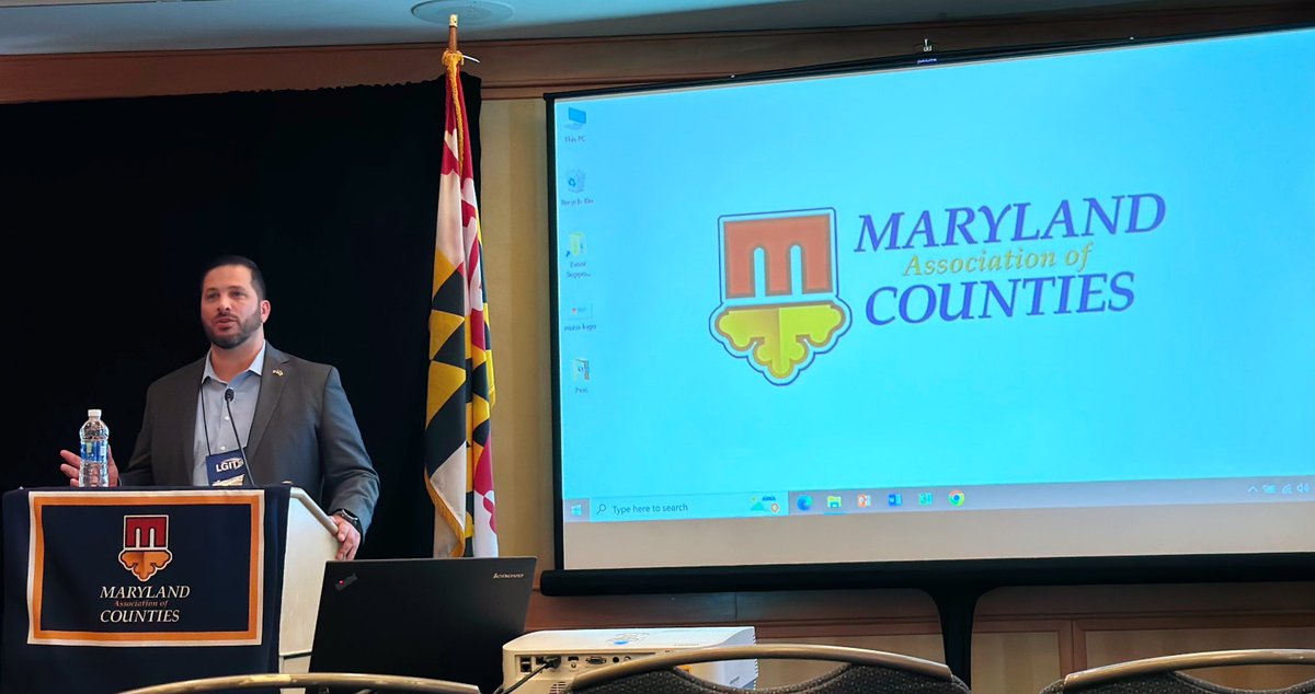 Great presentation by @MarylandDoIT #SCISO Chip Stewart at #macocon on the importance of plans, processes, and people to enhance cybersecurity in our Maryland Jurisdictions.
