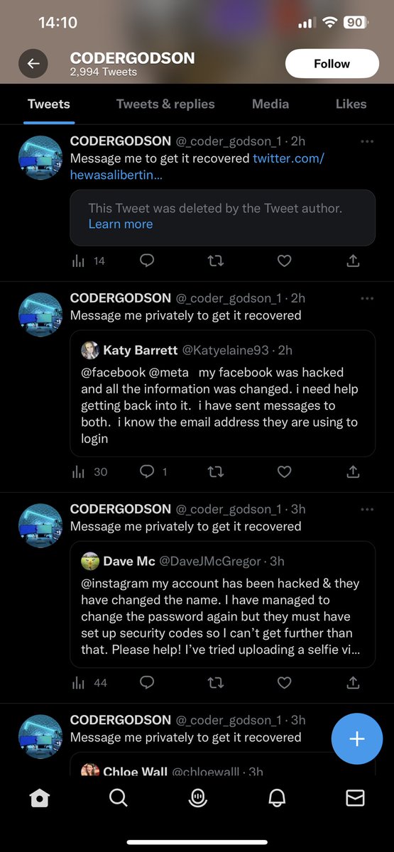ZakAyer's tweet photo. @TwitterSupport @Twitter @elonmusk Apparently it’s rampant on this platform as well. Why isn’t anything being done? This puts all your users security at risk. Elon was right when he called Twitter out on their bullshit about bot accounts. They are everywhere. https://t.co/N0mRLbgedC