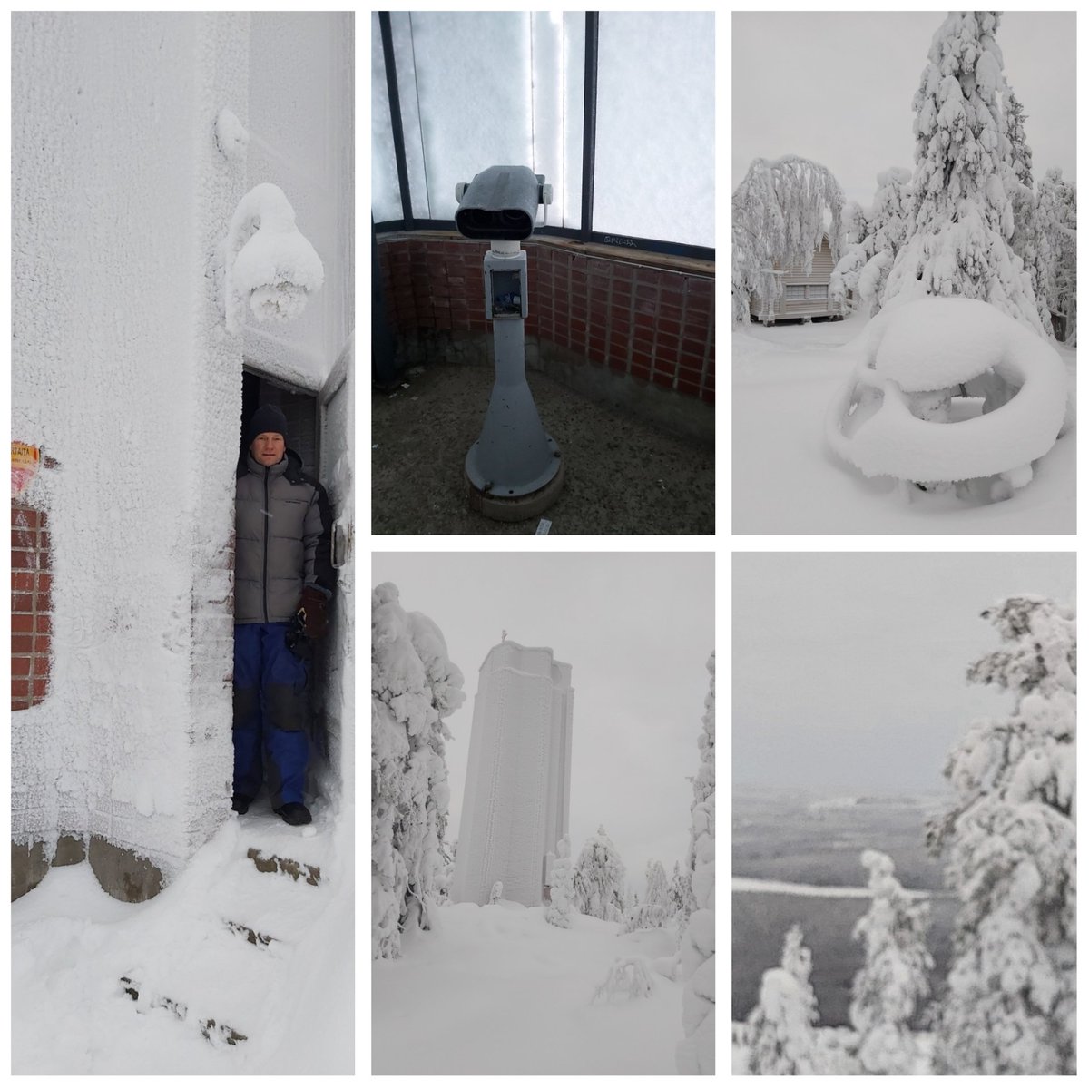 struvenketju's tweet photo. Tänään pirteänä pakkaspäivänä #Aavasaksa'lla fiilistelemässä Struven #kolmiomittaus'ketjun yhden esimerkkipisteen talvisia maisemia. @UnescoFinland @SuomenMPkohteet ovat edukseen jokaisena vuodenaikana! Ja hieman erilaisiakin. https://t.co/MXezBqhXdX