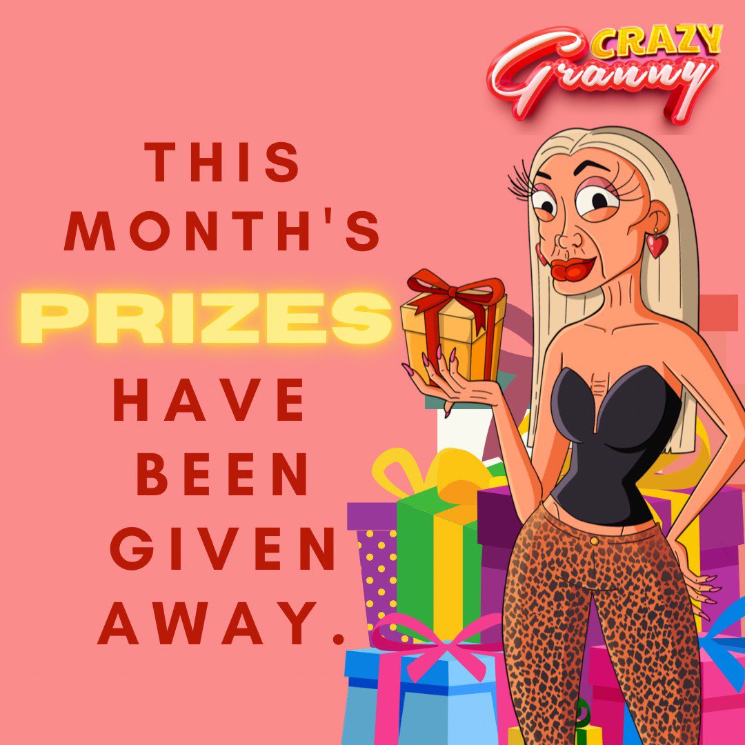 ✨CG Round 5 Rewards has been distributed!

🎁Claim your Winnings right here!

👉app.crazygrannynft.com