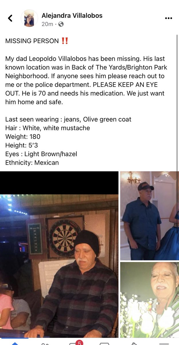 ChiScammer's tweet photo. Missing person! 🚨 
📍Back of The Yards/Brighton Park https://t.co/FWAGzoaPOI