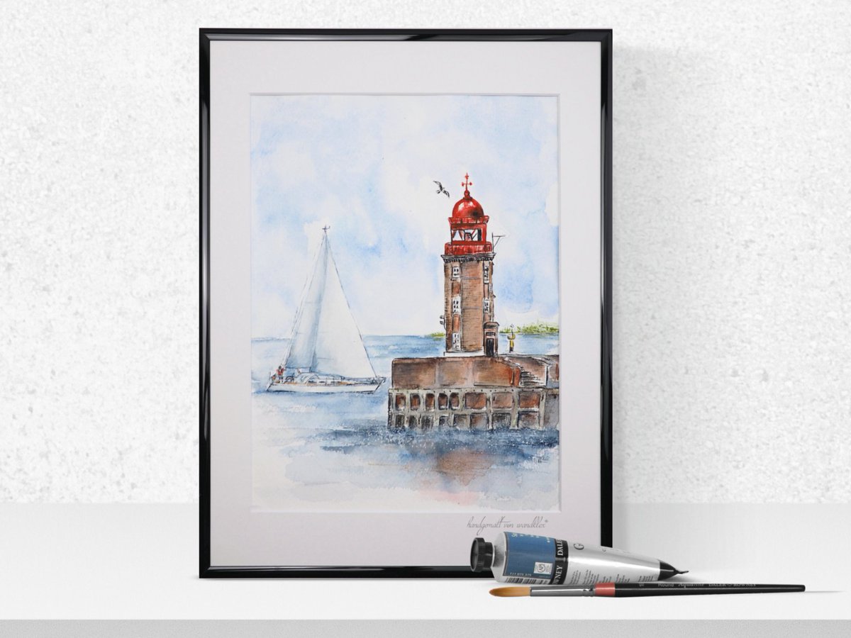 wandklex's tweet photo. Als die @2BeRich noch am der jüngst abgerissenen Leuchtturm der Bremerhavener Nordmole vorbeigesegelt sein könnte- das waren noch Zeiten... ☺
Mit dem Pinsel hab ich das mal nachgeholt und die beiden nachträglich auf einem #wandklex vereint☺ https://t.co/QmtBKCCSN7