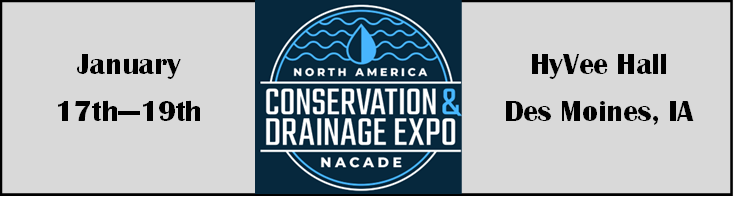 MidAmerTrencher's tweet photo. We are back! The North American Conservation &amp; Drainage Expo The Super Bowl of #conservation &amp; #drainage events is almost here! Jan 17-19th Des Moines, IA at HyVee Hall.    Go to https://t.co/fgCFIXpBuH to register now! #nacade23 #draintile #fieldtile #trenchers #agtwitter #Wind https://t.co/cb7vOF66YU