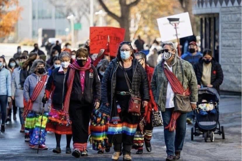 Today we celebrate #NationalRibbonSkirtDay It is a day for Indigenous Women, Girls and Two Spirit to celebrate strength, resilience, kinship, responsibility, courage and love.  We stand up and refuse to be silenced. We defend our home fires. We are the sinew that holds and binds.