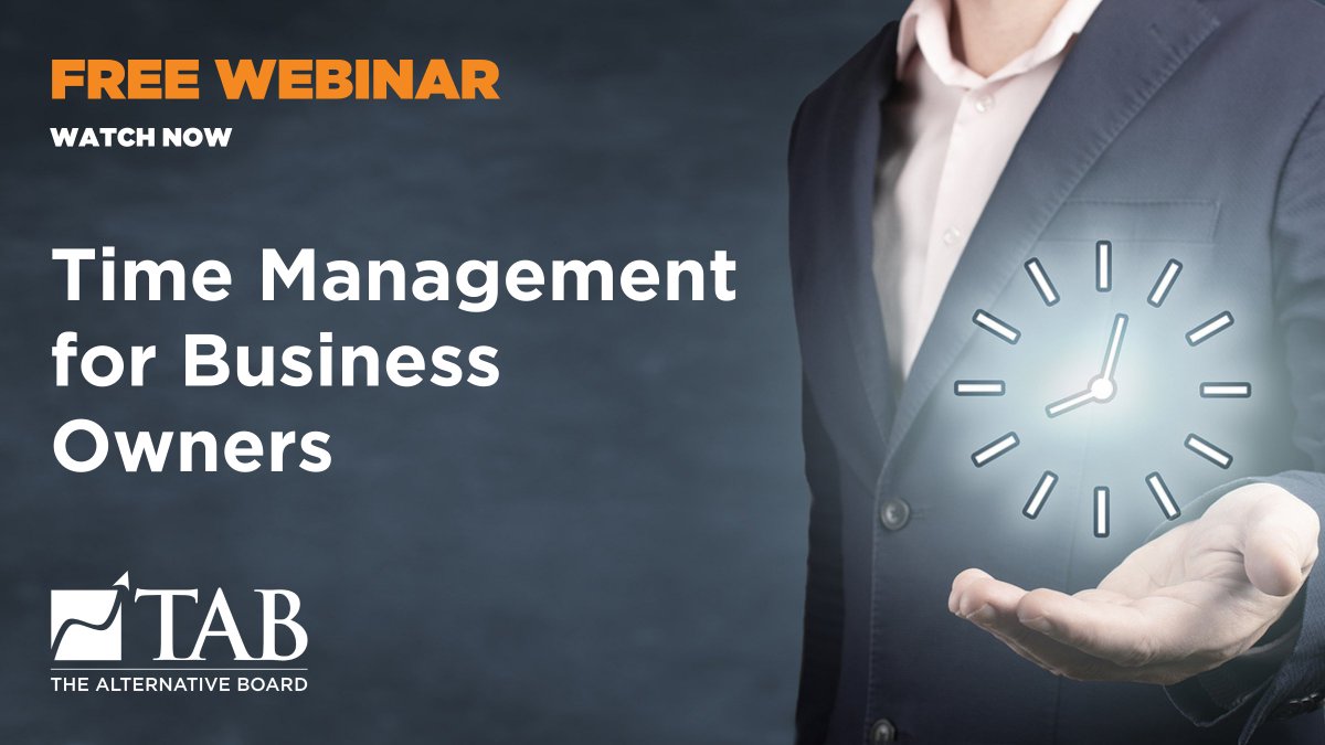 TAB_Boards's tweet image. In this free, on-demand webinar you will learn how to:

• Change the way you think about time 
• Implement techniques to gain up to 10 extra hours per month
• Focus your time on the most important activities

Watch now.
bit.ly/3WZYfnA

#tabboards #timemanagment #