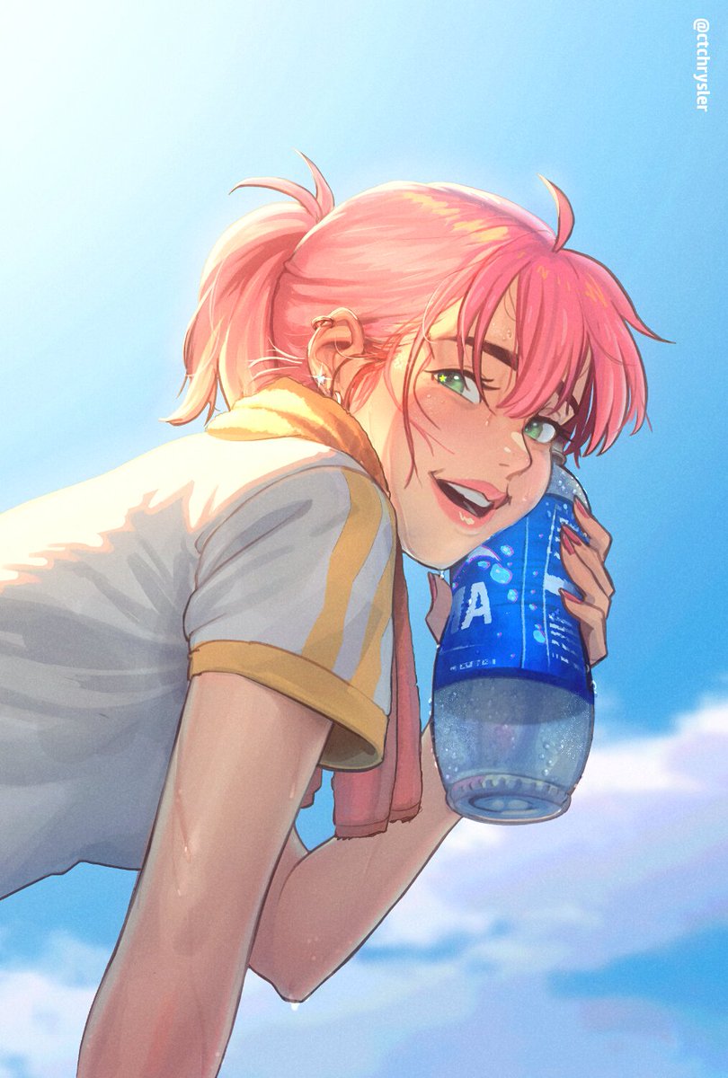 「water break 」|CTのイラスト