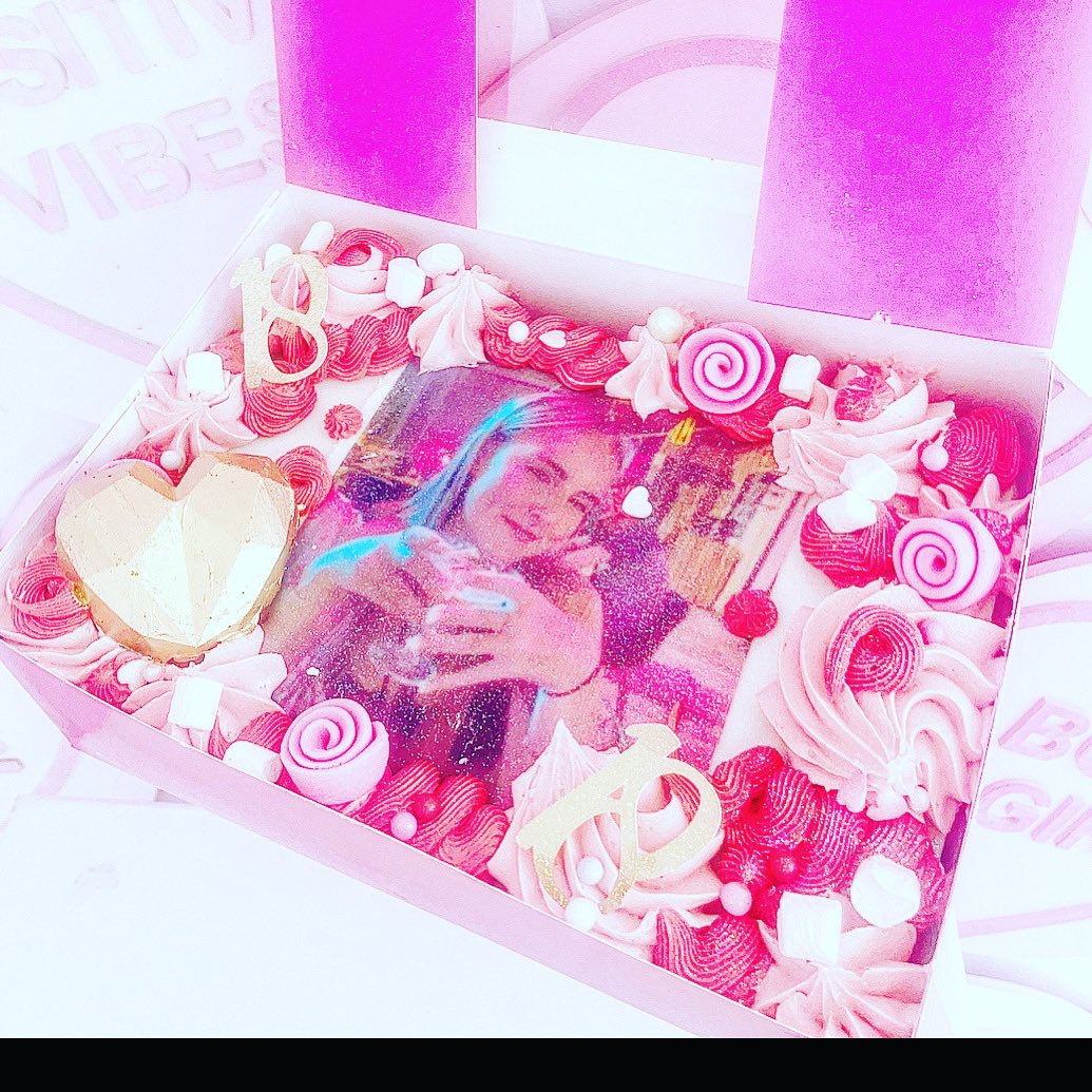 personalised slab cakes £35 . this was a yummy devils chocolate surprise for this special  girlie @studio1f #personalisedcakes