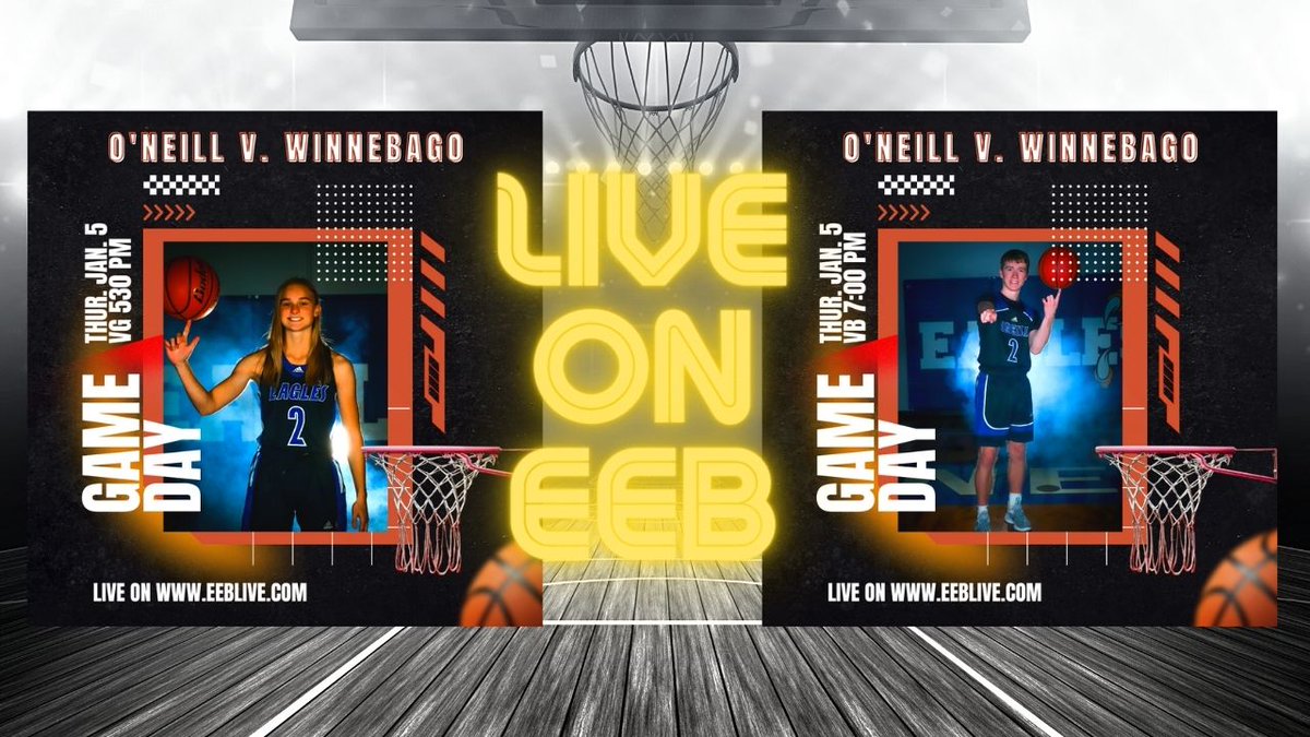 EagleEyeBC's tweet photo. 🏀LIVE BASKETBALL🏀
🦅@OHSroundBall @ohsgbb
🪶@BagoAthletics
📅Thursday, Jan. 5th 
🕟 4:30pm G/B JV followed by Varsity
📌 Aerie @oneillhighschool
🎙️ https://t.co/eJxEsjX2zx
🖥 LIVE on https://t.co/lidkLnhYvO https://t.co/muDbCCmKaV